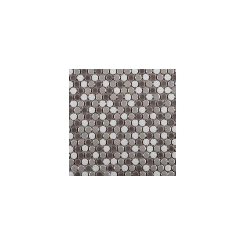 Emser Tile Confetti Porcelain Penny Mosaic Tile in Freddo Blend Wayfair